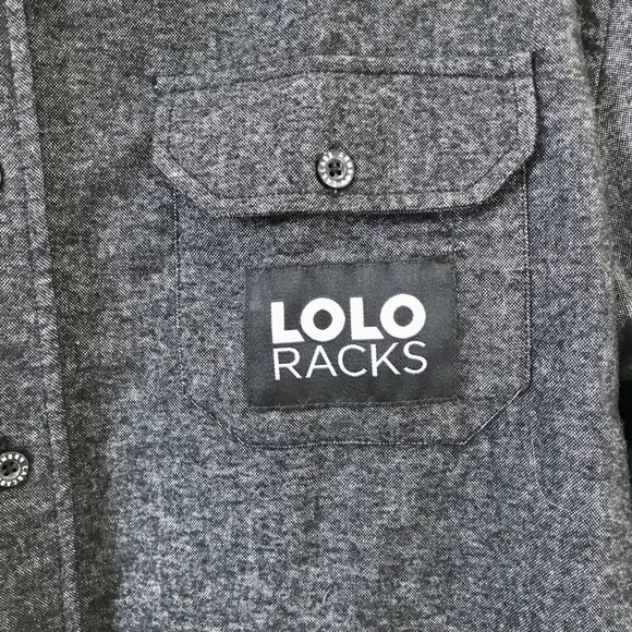 Cascade Armory LoLo Racks Limit Ed. Brushed Flannel Grey Men's Button-Up Size XL - Picture 5 of 14
